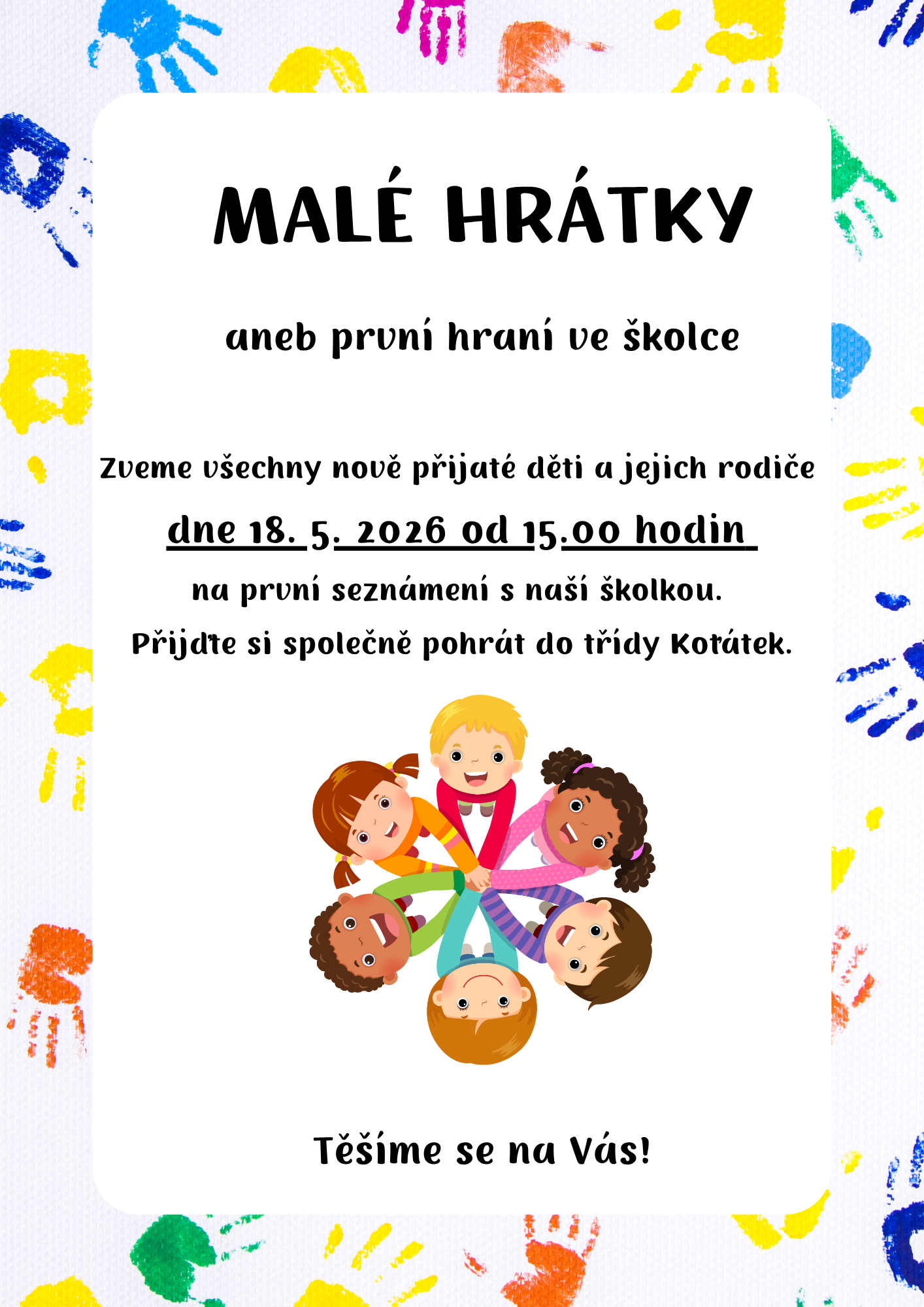 Malé hrátky 18.5.2026 od 15.hodin
